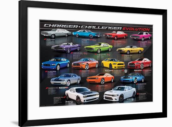 Charger - Challenger Evolution-null-Framed Poster