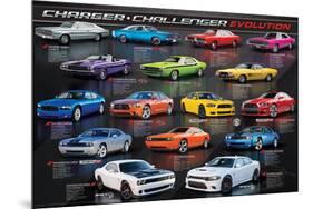 Charger - Challenger Evolution-null-Mounted Poster