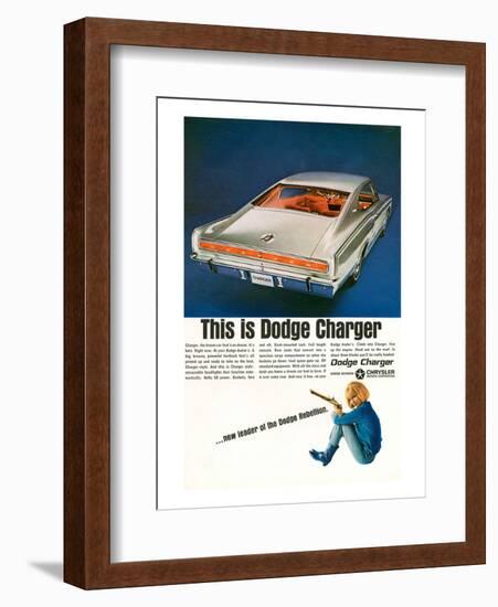 Charger-Dodge Rebellion Leader-null-Framed Art Print