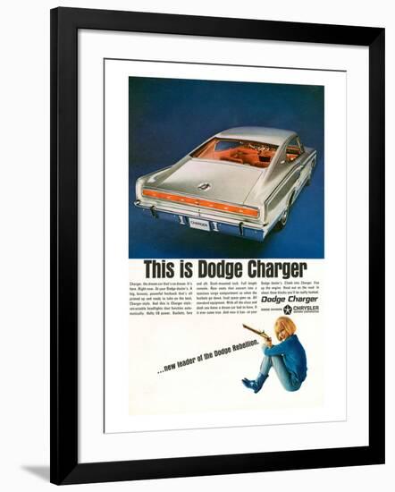 Charger-Dodge Rebellion Leader-null-Framed Art Print