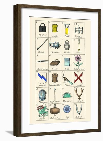 Charges and their Names-Hugh Clark-Framed Art Print