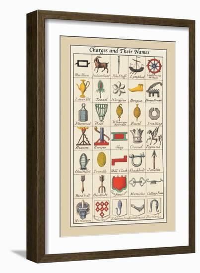 Charges and their Names-Hugh Clark-Framed Premium Giclee Print