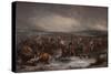 Charging French Cavalry at Waterloo, 19Th Century (Oil on Canvas)-Henry Martens-Stretched Canvas