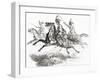 Charging Hussars or Hussards, from 'L'Univers Illustré', 1866-null-Framed Giclee Print