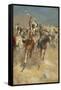 Charging Indians on Horseback-Derek Charles Eyles-Framed Stretched Canvas