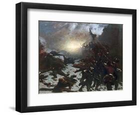 Charging of the Battery, 1882-William Gilbert Gaul-Framed Giclee Print