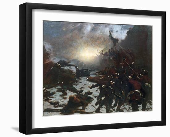 Charging of the Battery, 1882-William Gilbert Gaul-Framed Giclee Print