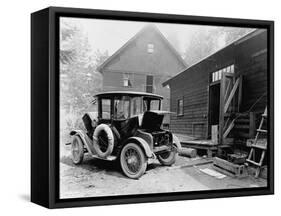 Charging the Battery of a Detroit Electric-null-Framed Stretched Canvas