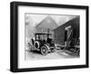 Charging the Battery of a Detroit Electric-null-Framed Photographic Print