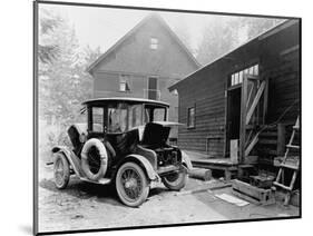 Charging the Battery of a Detroit Electric-null-Mounted Photographic Print