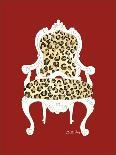 Leopard Chair on Red-Chariklia Zarris-Art Print