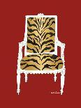 Tiger Chair on Red-Chariklia Zarris-Art Print