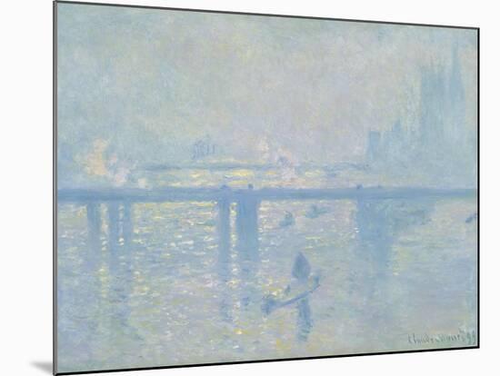 Charing Cross Bridge, 1899-Claude Monet-Mounted Giclee Print