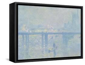 Charing-Cross Bridge in London, 1899-Claude Monet-Framed Stretched Canvas