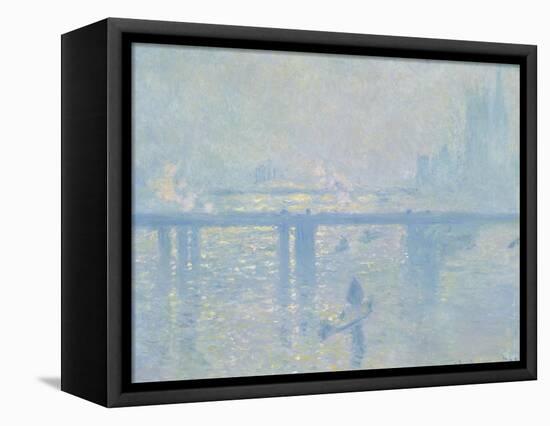 Charing-Cross Bridge in London, 1899-Claude Monet-Framed Stretched Canvas