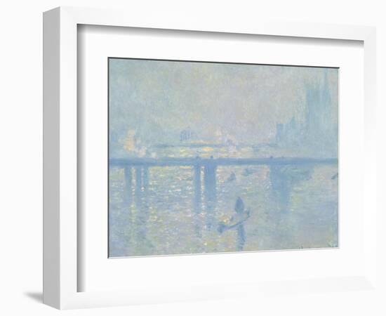 Charing-Cross Bridge in London, 1899-Claude Monet-Framed Giclee Print