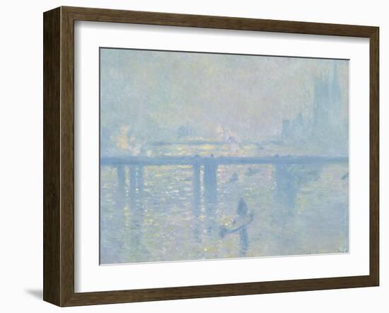 Charing-Cross Bridge in London, 1899-Claude Monet-Framed Giclee Print