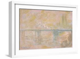 Charing-Cross Bridge in London, C. 1902-Claude Monet-Framed Giclee Print