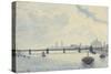 Charing Cross Bridge, London, 1890-Camille Pissarro-Stretched Canvas