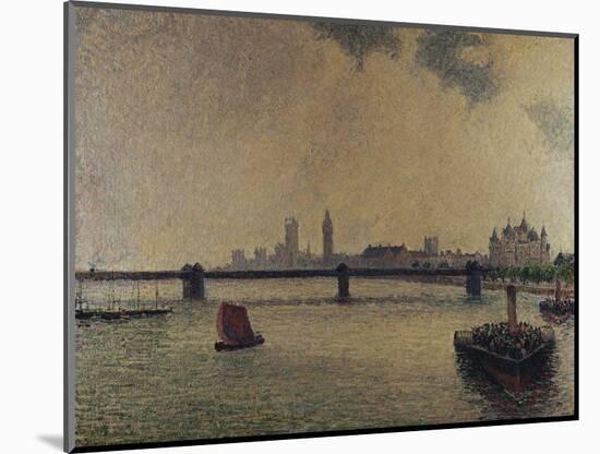 Charing Cross Bridge, London; Le Pont De Charing Cross, Londres-Camille Pissarro-Mounted Giclee Print