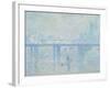 Charing Cross Bridge, London-Claude Monet-Framed Giclee Print