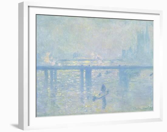 Charing Cross Bridge, London-Claude Monet-Framed Giclee Print