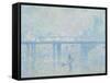 Charing Cross Bridge, London-Claude Monet-Framed Stretched Canvas