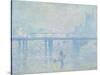 Charing Cross Bridge, London-Claude Monet-Stretched Canvas