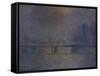 Charing Cross Bridge, the Thames-Claude Monet-Framed Stretched Canvas