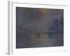 Charing Cross Bridge, the Thames-Claude Monet-Framed Giclee Print