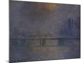 Charing Cross Bridge, the Thames-Claude Monet-Mounted Giclee Print