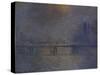 Charing Cross Bridge, the Thames-Claude Monet-Stretched Canvas