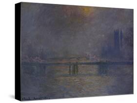 Charing Cross Bridge, the Thames-Claude Monet-Stretched Canvas