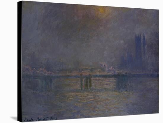 Charing Cross Bridge, the Thames-Claude Monet-Stretched Canvas