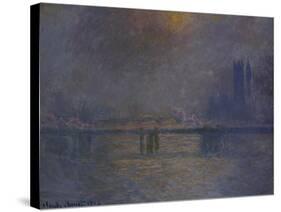 Charing Cross Bridge, the Thames-Claude Monet-Stretched Canvas