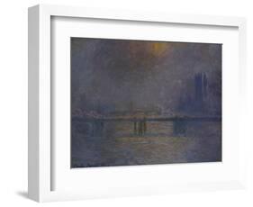 Charing Cross Bridge, the Thames-Claude Monet-Framed Giclee Print