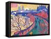 Charing Cross Bridge-null-Framed Stretched Canvas