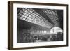 Charing Cross Station (B/W Photo)-English Photographer-Framed Giclee Print