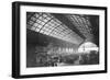 Charing Cross Station (B/W Photo)-English Photographer-Framed Giclee Print