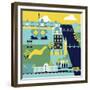 Charing Cross To Victoria-Claire Huntley-Framed Giclee Print