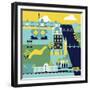 Charing Cross To Victoria-Claire Huntley-Framed Giclee Print