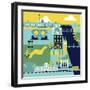 Charing Cross To Victoria-Claire Huntley-Framed Giclee Print