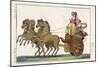 Chariot of the Ancient Greeks with a Woman Driver and a Woman Passenger-null-Mounted Art Print