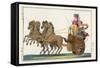 Chariot of the Ancient Greeks with a Woman Driver and a Woman Passenger-null-Framed Stretched Canvas