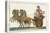 Chariot of the Ancient Greeks with a Woman Driver and a Woman Passenger-null-Stretched Canvas