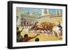 Chariot Race at the Circus Maximus-Severino Baraldi-Framed Giclee Print