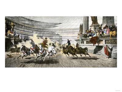 chariot races in circus chariot races in circus