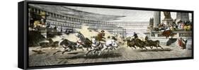 Chariot Race in the Circus Maximus of Ancient Rome-null-Framed Stretched Canvas