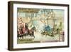 Chariot Race in the Circus, Rome-null-Framed Premium Giclee Print