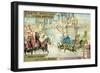Chariot Race in the Circus, Rome-null-Framed Premium Giclee Print